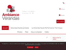 Tablet Screenshot of ambiance-verandas.net